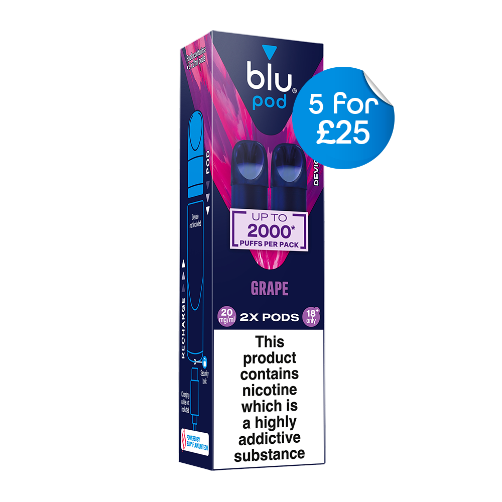 Blu Pre-Filled Vape Pods 20mg 2 Pack Grape